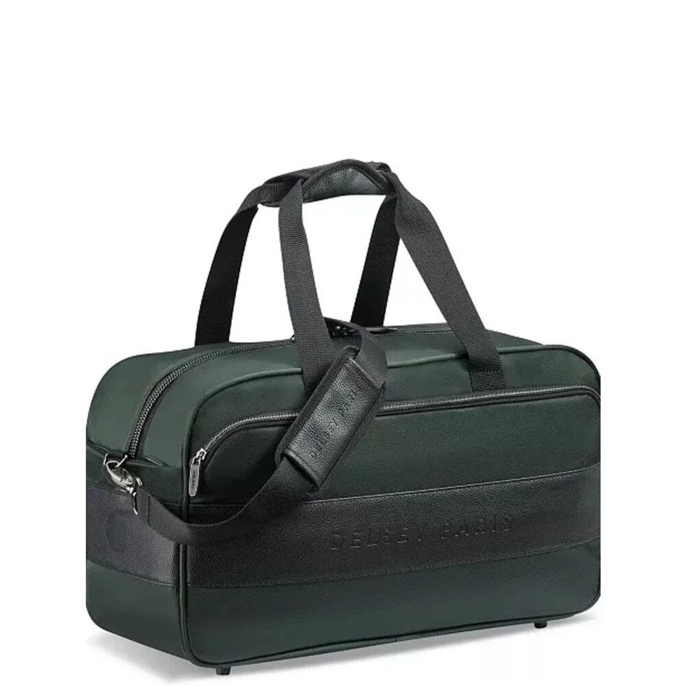 Delsey Paris Men's Dark Green Laptop Weekender Bag duffel bag, luggage